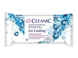 HARPER HYGIENICS Chusteczki odświeżające Cleanic Ice Cooling z efektem chłodzącym (15 sztuk) - Chusteczki do demakijażu - miniaturka - grafika 2
