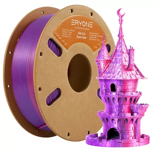 ERYONE Dual Color Silk PLA Filament 1kg - Orange Red - Filamenty i akcesoria do drukarek 3D - miniaturka - grafika 1