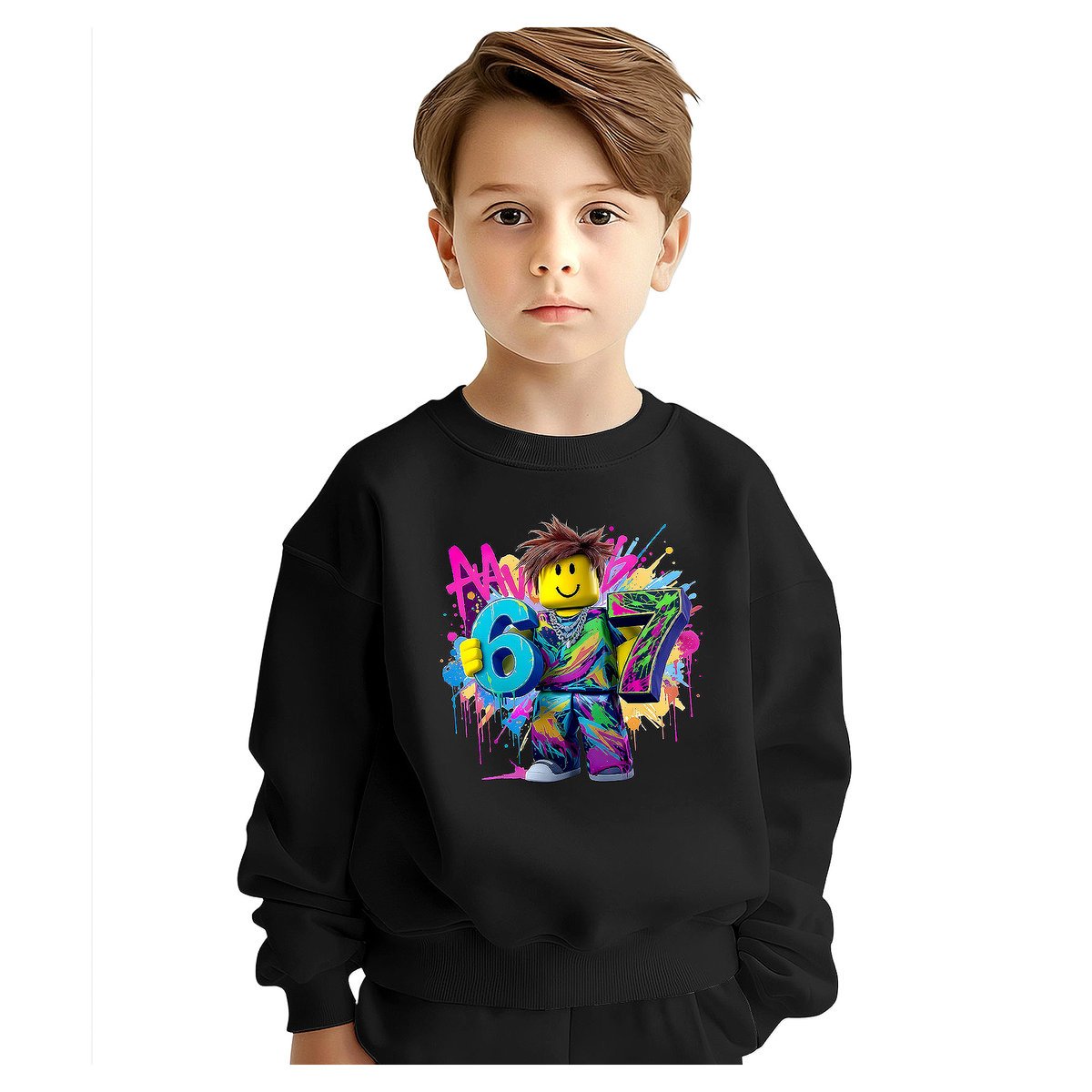 BLUZA DZIECIĘCA 67 SIX SEVEN VIRAL ROBLOX 134-140 DLA CHŁOPCA DZIEWCZYNKI