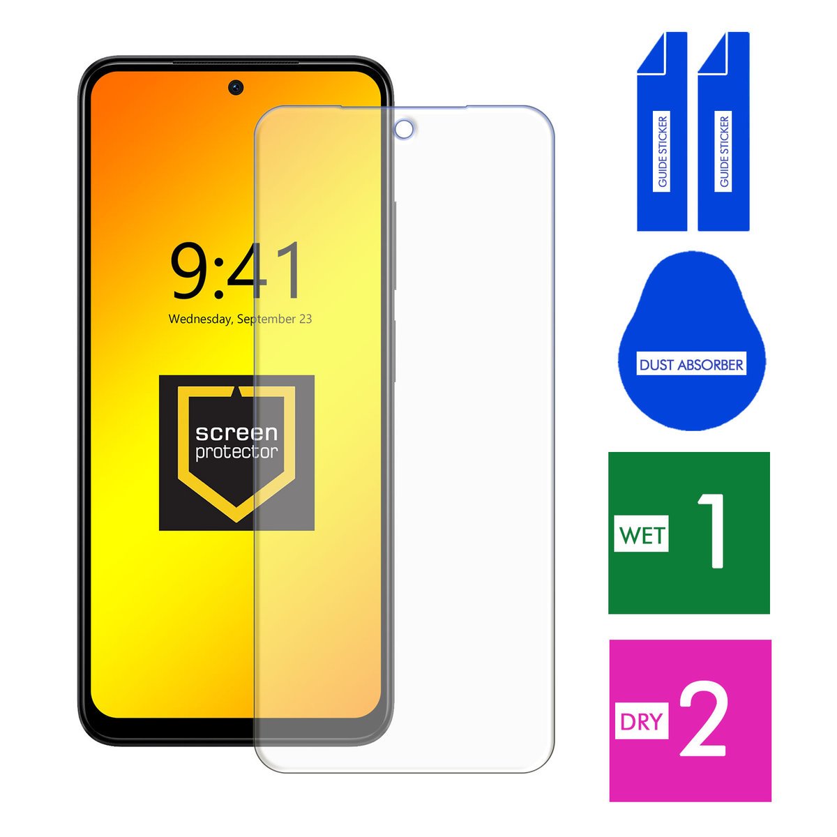 SZKŁO HARTOWANE DO XIAOMI REDMI NOTE 12S SZYBKA 9H OCHRONNE PANCERNE