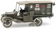 Kolekcjonerskie modele pojazdów - Sanitarka Wojskowa T-Ford I Wojna Światowa gotowy model H0 Artitec - miniaturka - grafika 1