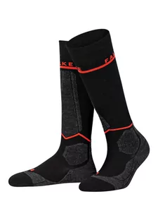 Falke Skarpety Narciarskie Sk Energizing Z Dodatkiem Wełny Merino schwarz - Skarpetki damskie - miniaturka - grafika 1