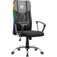 Fotele gamingowe - Fotel DEFENDER Toronto RGB Czarny - miniaturka - grafika 1