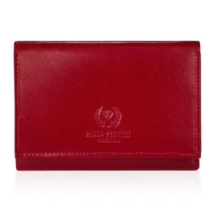 Portfel Damski Klasyczny Skórzany Czerwony Paolo Peruzzi T-32-Rd - Portfele Portfel Damski Klasyczny Skórzany Czerwony Paolo Peruzzi T-32-Rd - Portfele - miniaturka - grafika 1