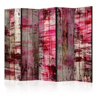Parawany - Parawan 5-częściowy - Abstrakcyjne drewno II [Room Dividers] (rozmiar 225x172) - miniaturka - grafika 1