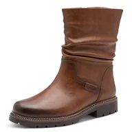 Botki damskie - Tamaris Damskie botki Boot Flat 1-25484-45, koniak, 39 EU, koniak, 39 EU - miniaturka - grafika 1