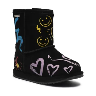 EMU Australia Skórzane śniegowce Hollis - Buty dla dziewczynek - miniaturka - grafika 1