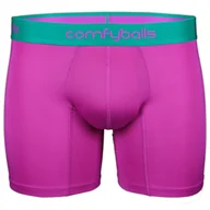 Majtki męskie - COMFYBALLS Bokserki do biegania LONG PERFORMANCE neon purple - miniaturka - grafika 1
