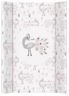 Ceba Baby mata do przewijania podwójna z usztywnieniem 50x70) Comfort Lolly Polly Peacock - Przewijaki - miniaturka - grafika 1