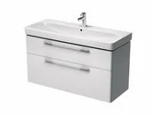 Szafki łazienkowe - Koło Szafka pod umywalkę TRAFFIC 116,8 x 62,5 x 46,1 cm, wisząca, biały połysk (89439) - miniaturka - grafika 1