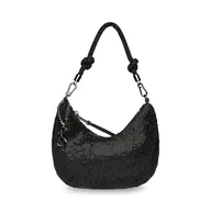Torebki damskie - Steve Madden Kaya Rhinestone Hobo Bag, Black - miniaturka - grafika 1