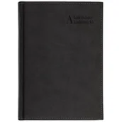 Kalendarze - Kalendarz akad. 2025/2026 A5 tyg. Vivella czarny - miniaturka - grafika 1