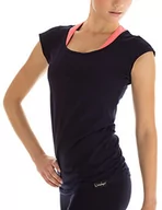 Koszulki i topy damskie - Winshape Wins Hape damska koszulka z krótkim rękawem wtr4 Fitness czas wolny Yoga Pilates, niebieski, xl WTR4- NIGHT BLUE-XL - miniaturka - grafika 1