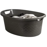 Inne artykuły do sprzątania - Miska Owalna Cotton 40L 1440 Ciemnoszary Melanż Branq - miniaturka - grafika 1