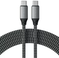 Kable USB - Satechi Kabel 100W USB-C do USB-C PD 2m, ciemnoszary - miniaturka - grafika 1