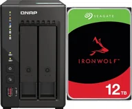 Serwery plików NAS i macierze dyskowe - Serwer plików Qnap TS-253E-8G + Seagate IronWolf 12TB ST12000VN0008 - miniaturka - grafika 1