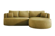 Sofy i kanapy - DomoHome - Nowoczesny rozkładany narożnik FIORE z funkcją spania, kanapa z automatycznym rozkładaniem, sofa, rozkładana sofa prawy układ 284x183x82 cm Memphis 10 - miniaturka - grafika 1