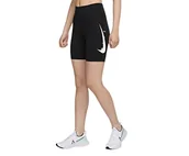 Spodnie damskie - Nike Damskie spodnie Swoosh Run czarny/odblaskowy srebrny XL - miniaturka - grafika 1