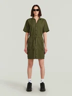 Sukienki - G-Star Sukienka w kolorze khaki - miniaturka - grafika 1