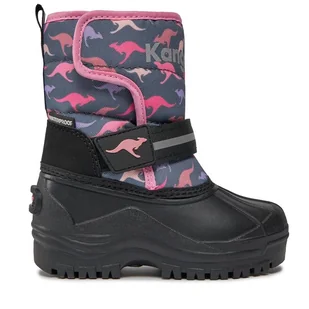 Śniegowce KangaRoos K-Shell II 02223 000 6302 Różowy - Buty dla dziewczynek - miniaturka - grafika 1