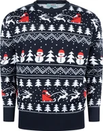 Swetry damskie - Brzydki świąteczny sweter damski i męski "Stylowe Boże Narodzenie" Rozmiar XXXXL - miniaturka - grafika 1