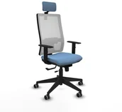 Fotele i krzesła biurowe - Krzesło Biurowe z Zagłówkiem Horna Traslack Piqueras y Crespo 1D066G2 - miniaturka - grafika 1