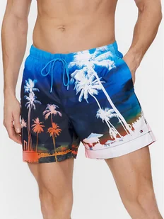 Tommy Hilfiger Szorty kąpielowe Photoprint UM0UM03295 Kolorowy Regular Fit - Kąpielówki męskie - miniaturka - grafika 1