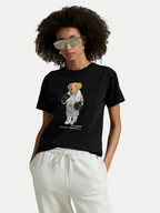 Koszulki i topy damskie - Polo Ralph Lauren T-Shirt 211971709001 Czarny Relaxed Fit - miniaturka - grafika 1
