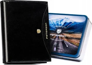 Peterson Skórzany męski portfel Peterson PTN 303.01 NoSize - Portfele - miniaturka - grafika 1