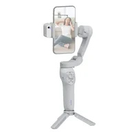 Selfie stick - stabilizator 3-osiowy Stabilizator gimbalowy do smartfona 0,28 g/0,61 funta Udźwig Antywstrząsowe sterowanie gestami Połączenie BT z czujnikiem wizyjnym AI i modułem światła wypełniającego Zamiennik do iPhone'a serii 14/13/12/11 Huawei Mate 40/30/ P50 Pro Najlepszy prezent na imprezę świąteczną - miniaturka - grafika 1
