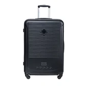 Walizki - WALIZKA DUŻA TWARDA PUCCINI CORFU, CZARNA, 51,5 x 30 x 76 cm - miniaturka - grafika 1