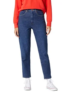 Wrangler Jeansy damskie Mom, Niebieski (Morze Głębokie 12s), 24W / 32L - Spodnie damskie - miniaturka - grafika 1
