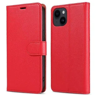 001 Kompatybilny z iPhone 15 RFID Wallet Magnetyczne zamknięcie Etui na telefon Pokrowiec na stojak ze skóry PU Czerwony - Etui i futerały do telefonów 001 Kompatybilny z iPhone 15 RFID Wallet Magnetyczne zamknięcie Etui na telefon Pokrowiec na stojak ze skóry PU Czerwony - Etui i futerały do telefonów - miniaturka - grafika 1