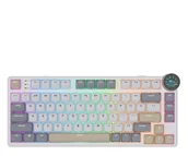 Klawiatury - Royal Kludge RK N80 Pearly Dawn Red switch RK-N80-PRLYDWN-REDSW-US - miniaturka - grafika 1