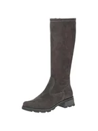 Kozaki damskie - Caprice Damskie buty z ciepłą podszewką 9-26603-43 modne kozaki, DK Grey STR, 41 EU, Dk Grey Str, 41 EU - miniaturka - grafika 1