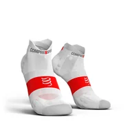 Skarpetki sportowe męskie - COMPRESSPORT skarpetki biegowe krótkie ProRacing Socks V3.0 ULTRALIGHT Run Lo białe - miniaturka - grafika 1