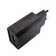 Ładowarki do telefonów - Techly Ładowarka Sieciowa Ładowarka USB-A 5V 2.4A 12W max czarna IPW-USB-24BK - miniaturka - grafika 1