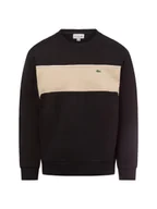Bluzy męskie - Lacoste Bluza męska Mężczyźni Bawełna czarny wzorzysty, 3 - miniaturka - grafika 1