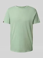 Koszulki męskie - T-shirt z detalem z logo - miniaturka - grafika 1