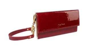 Etui Na Smartfona iPhone 12 Pro Zamykane Mia More M1782-2 Czerwony Lakierowny Skóra Naturalna 15,5 x 8 x 3 [cm] - Etui i futerały do telefonów - miniaturka - grafika 1