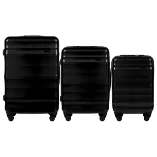 Zestaw walizek Wings Vulture Black, 3 szt., czarne - Walizki - miniaturka - grafika 1
