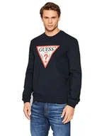 Bluzy męskie - Guess Bluza Męska Audley Cn Fleece Navy M2Yq37K6Zs1 G7V2 S - miniaturka - grafika 1