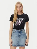 Koszulki i topy damskie - Guess T-Shirt W5GI05 I3Z14 Czarny Regular Fit - miniaturka - grafika 1