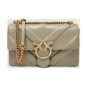 Torebki damskie - Pinko Skórzana torebka na ramię LOVE ONE CLASSIC LIGHT - miniaturka - grafika 1