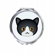 Lusterka do makijażu - Kot Manx Lusterko kieszonkowe, do torebki - miniaturka - grafika 1