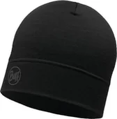 Czapki damskie - Buff BUFF® Czapka Merino Lightweight Hat SOLID BLACK - miniaturka - grafika 1