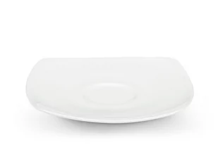 Spodek filiżanki do kawy CARLINA biały, 14x14, porcelana - Filiżanki - miniaturka - grafika 1