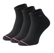 Skarpetki męskie - Tommy Hilfiger skarpetki czarne klasyczne bawełna ATV390 L - miniaturka - grafika 1