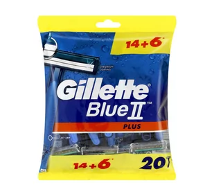 Gillette Maszynki Blue 2 Plus 14+6 - Maszynki do golenia i wkłady - miniaturka - grafika 1