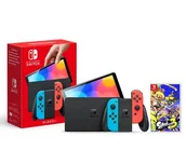 Konsole Nintendo - Nintendo Switch OLED Czerwono-niebieski + Splatoon 3 - miniaturka - grafika 1